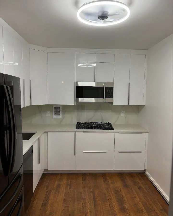 Renovated kitchen with quartz countertops in Hobart
